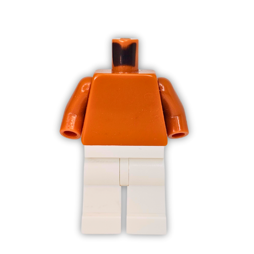 Official Dark Orange Torso and Arms (Wiped)