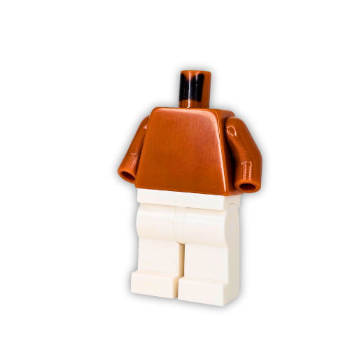 Official Dark Orange Torso and Arms (Wiped)