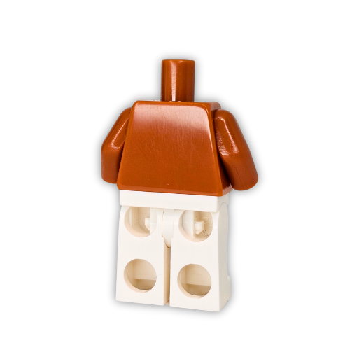 Official Dark Orange Torso and Arms (Wiped)