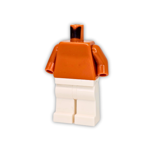 Official Dark Orange Torso and Arms (Wiped)