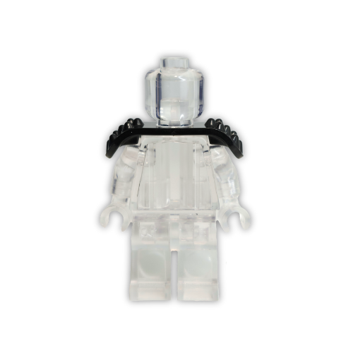 10 Pack - Custom Molded Spikey Shoulder Armor (Black)