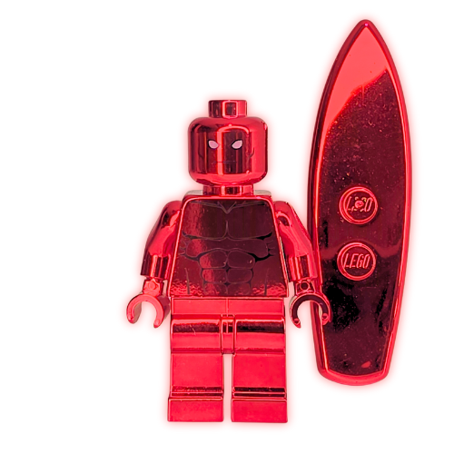 Heroic Minifigs - Silver Sentinel (Red Chrome Variant 1/1)