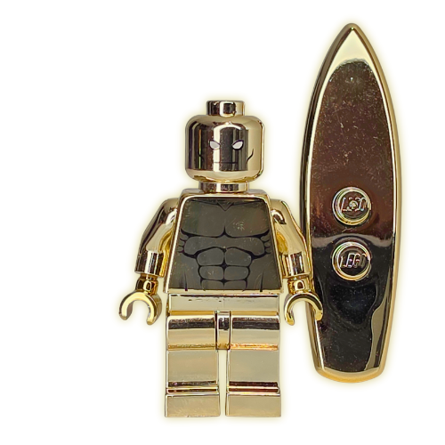 Heroic Minifigs - Silver Sentinel (Gold Chrome Variant 1/2)