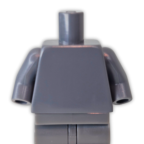 Official Dark Blueish Gray Torso and Arms (Wiped)