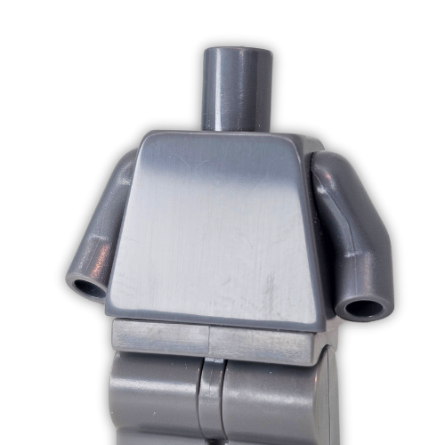 Official Dark Blueish Gray Torso and Arms (Wiped)